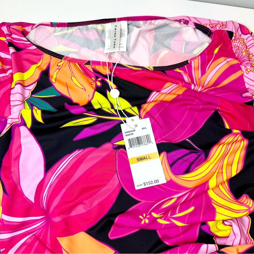 Trina Turk Solar Floral Swim Tunic Cover-Up Dress - Picture 6 of 11